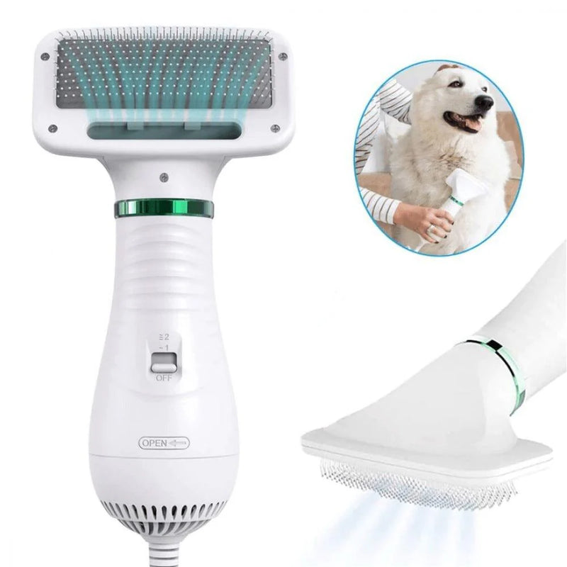 Escova Secadora Elétrica Pets. Para Secar Alinhar e Remover Pelos ( Linha Premium )110v